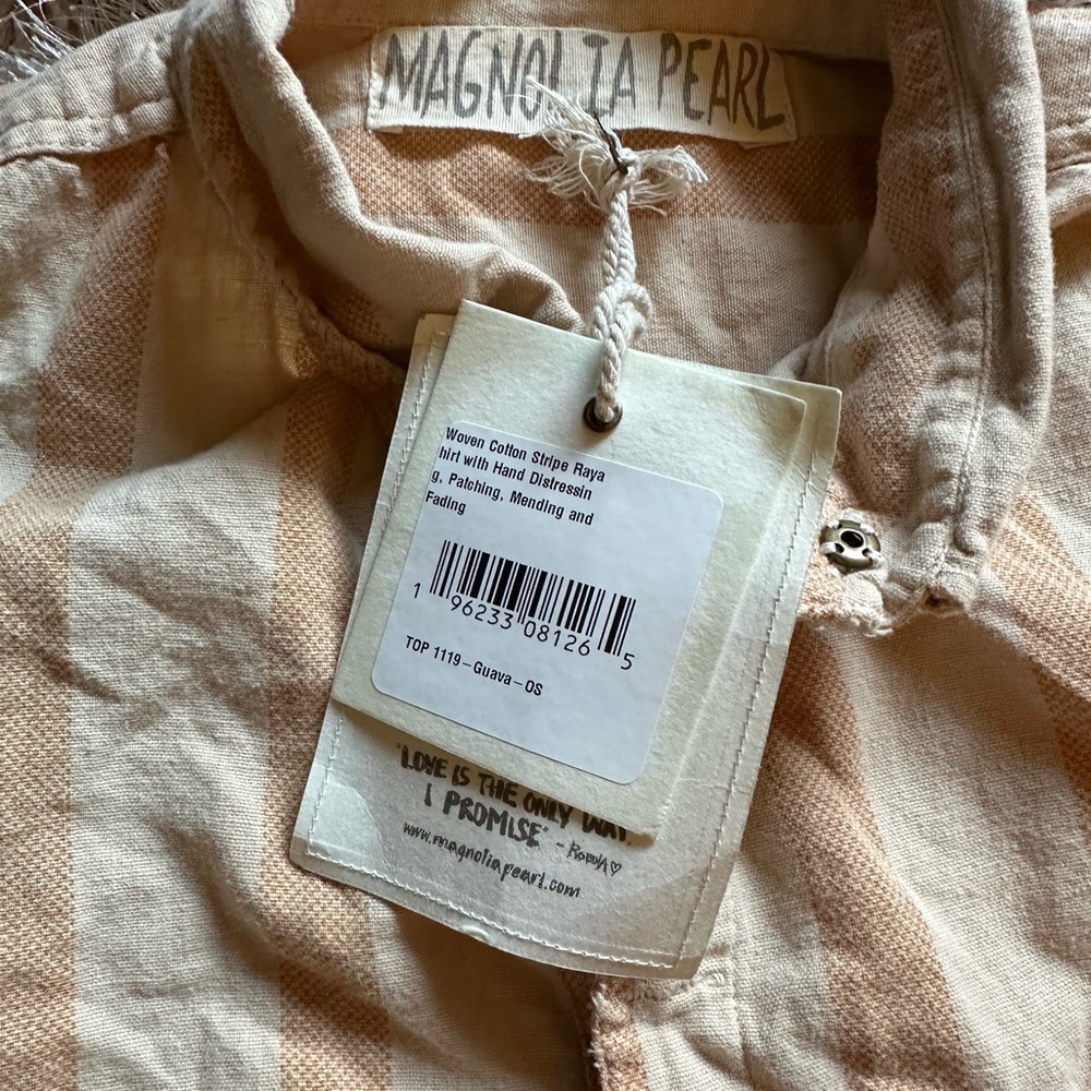 NWT Magnolia Pearl Stripe Raya Shirt - Picture 7 of 11